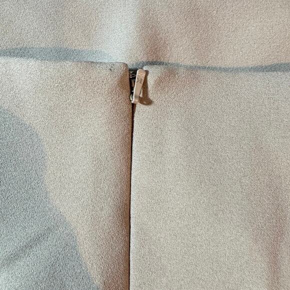 Topshop Women's sz 2 Tan Beige Crop Tank Sleeveless Button Detail Zip Back - Picture 4 of 10